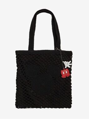Disney Mickey Mouse Silhouette Crochet Tote Bag